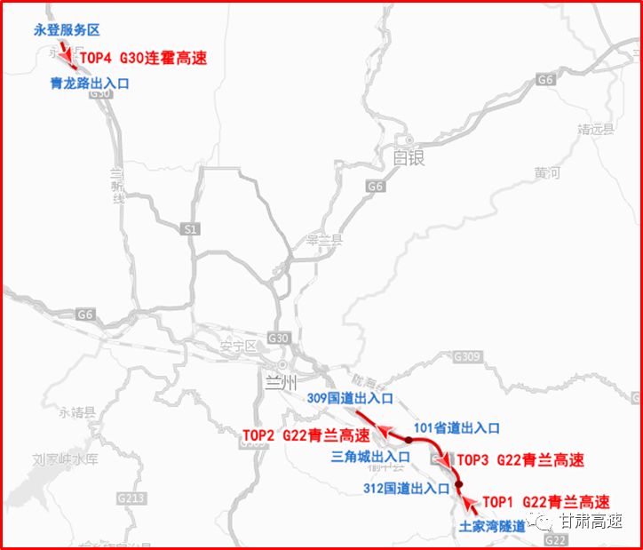 最新甘肃省交通地图，甘肃省最新交通导览图