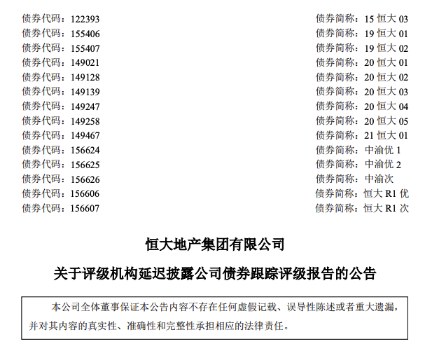 恒大地产项目现时售价一览